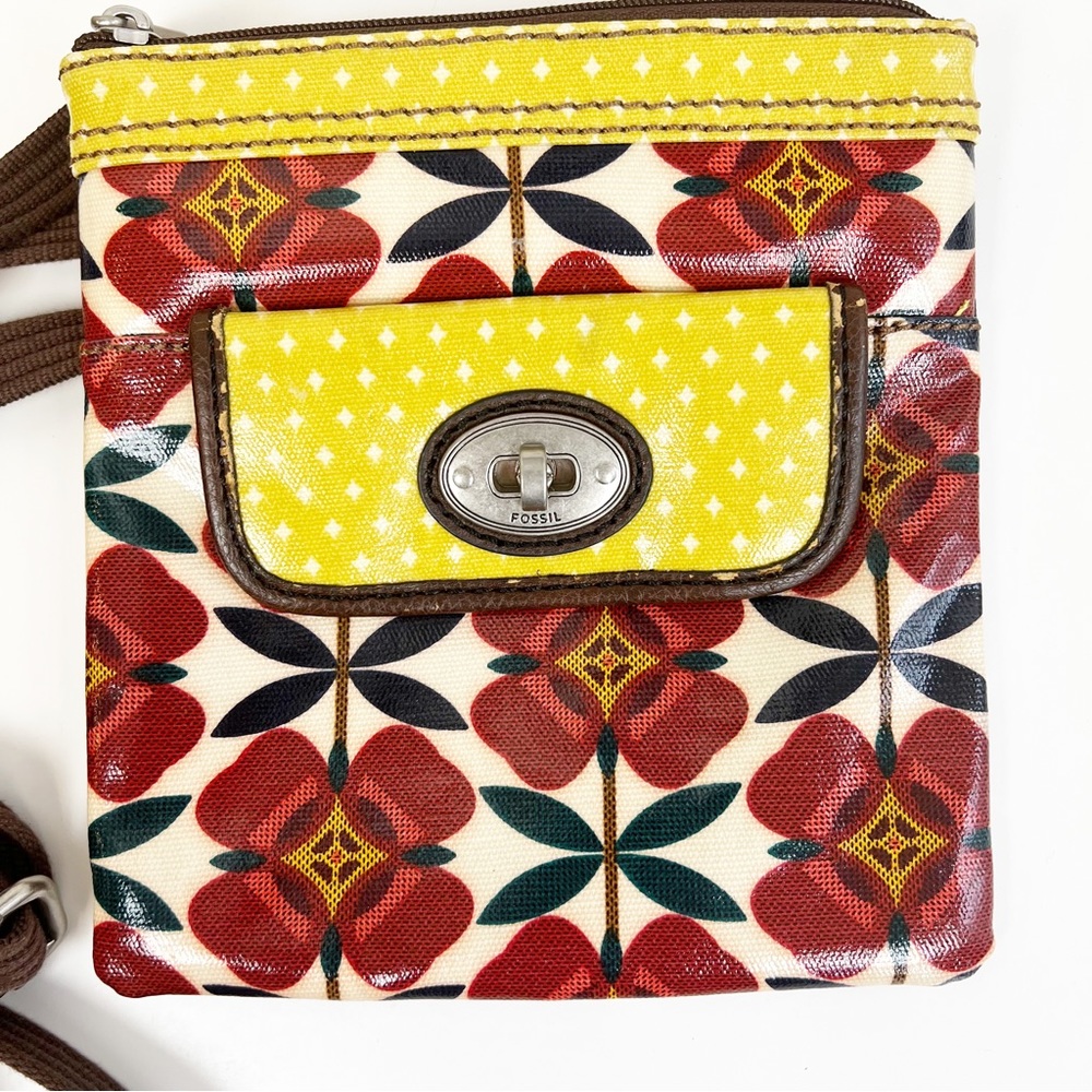 Fossil‎ Key-Per Multi-Color Floral Crossbody - Picture 2 of 7
